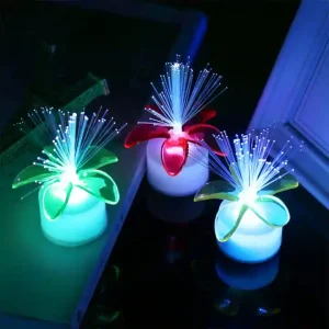 Colorful LED Optic Fiber Flower Light Star Sky Shaped Valentine Party Lamp Day Atmosphere Home Decoration Night Festival
