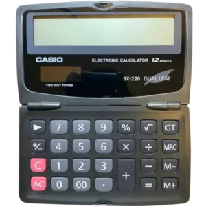 Casio Portable Type 12 Digits Calculator - SX-220-W