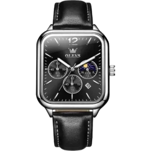 OLEVS 9914 Original Men's Quartz Watch (Black, Blue, Silver, White)