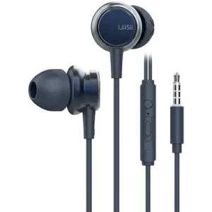UiiSii HM9 In-ear Headphones Super Bass Stereo Earphone with Microphone - Navy Blue