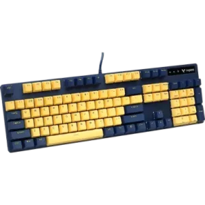 Rapoo V500PRO Yellow-Blue Backlit Gaming Mechanical Keyboard