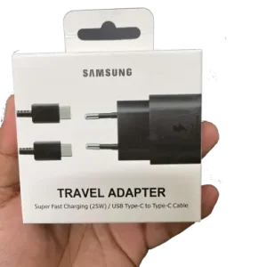 Samsung 25W Super Fast Charging PD Adapter with Cable (EP-TA800)-Black